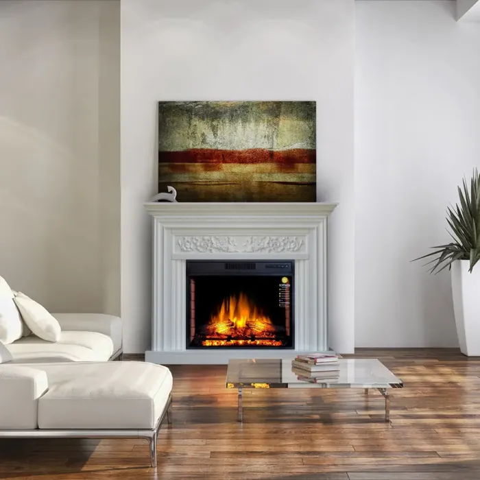 Камінокомплект ArtiFlame MONFERRATO AF28S білий б'янко (зі звуком)