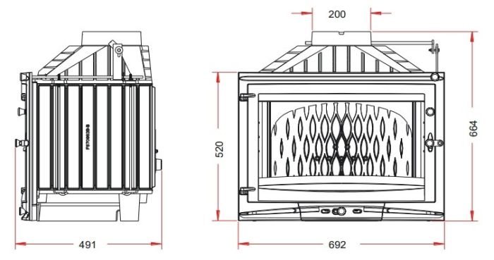 Камінна топка INVICTA 700 Selenic