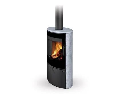 Сталева піч камін Romotop SONE G 02 - облицювання камінь