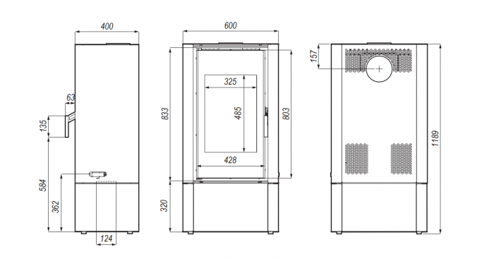 Піч-камін Defro Home SOLUM LOG