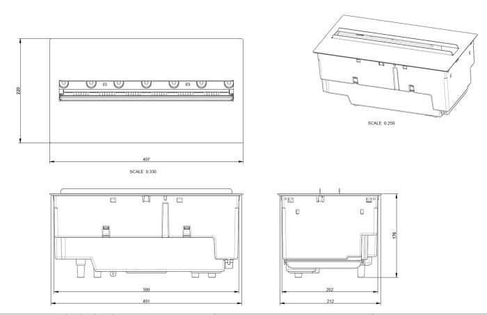 Електрокамін Dimplex Opti-myst Cassette 600 LED LOG