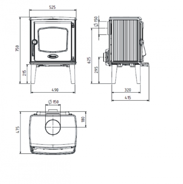 Піч-камін Dovre 525 CB