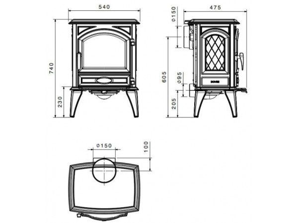 Піч-камін Dovre 540 W