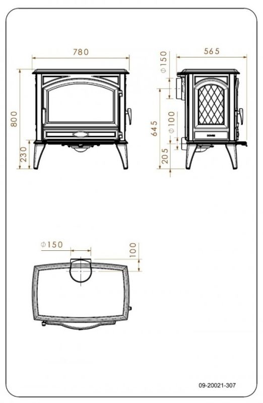 Піч-камін Dovre 760 WD