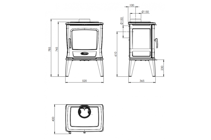 Піч-камін Dovre TAI 35 WD