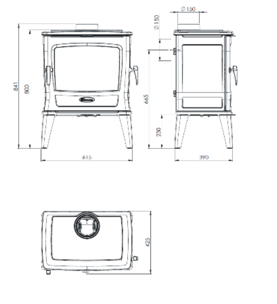 Піч-камін Dovre TAI 45 WD