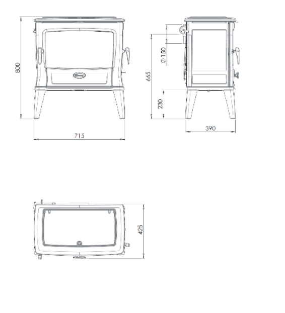 Піч-камін Dovre TAI 55 WD