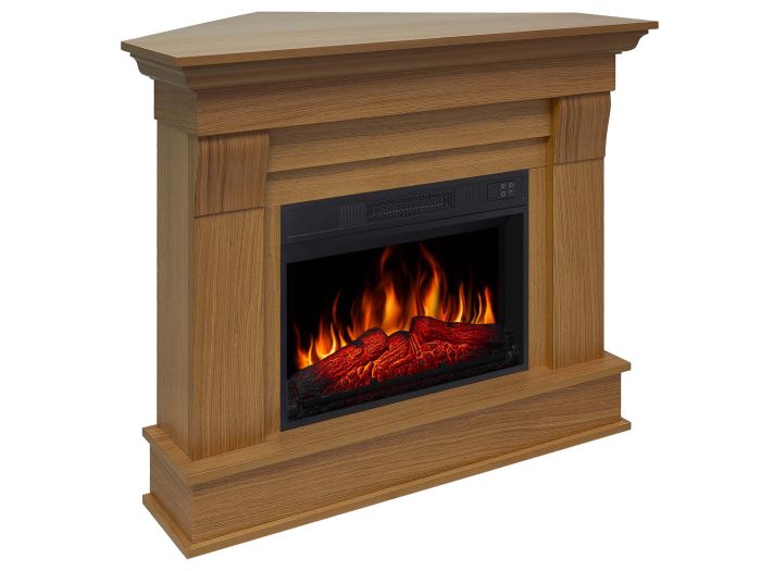 Камінокомплект універсальний 2в1 ArtiFlame Albion AF23S світлий дуб з обігрівом і звуком горіння вогню