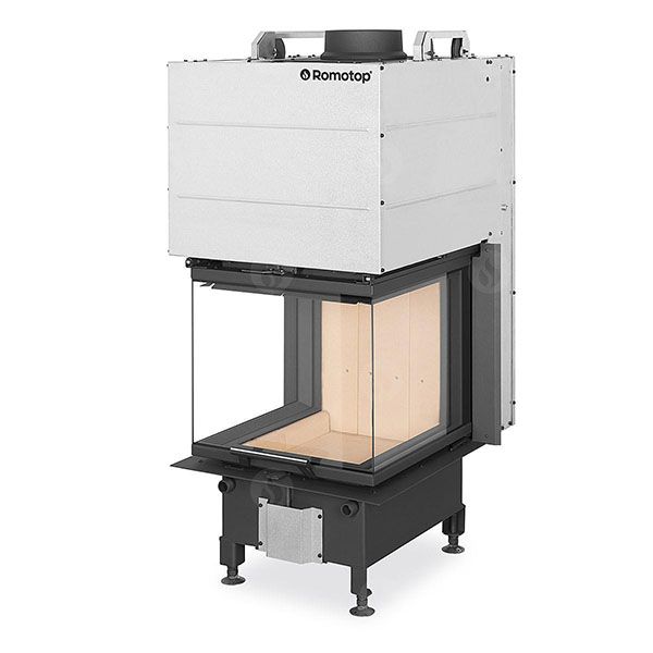 Камінна топка Romotop HEAT U 3g L 50.52.50.21 - камінна топка з підйомними дверцятами та тристороннім роздільним склом