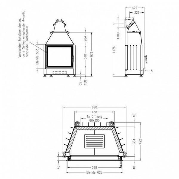 Камінна топка Spartherm Mini S-4S