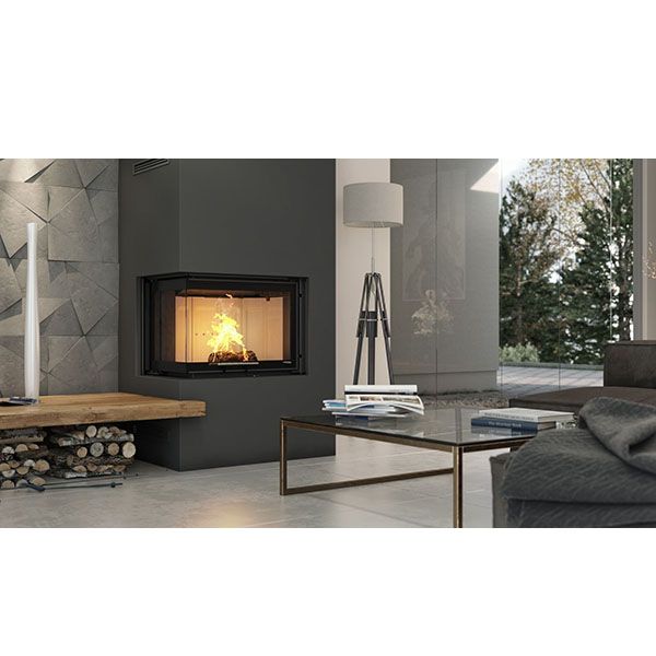 Камінна топка Defro Home INTRA SM BL G MINI (чорний шамот)