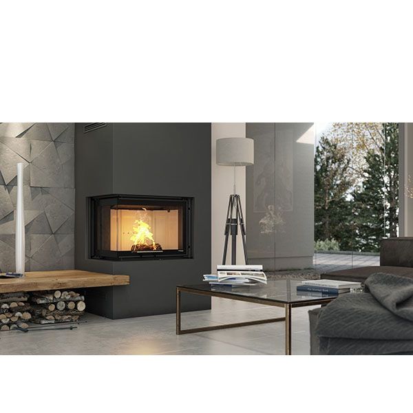 Камінна топка Defro Home INTRA SM BL G (чорний шамот)