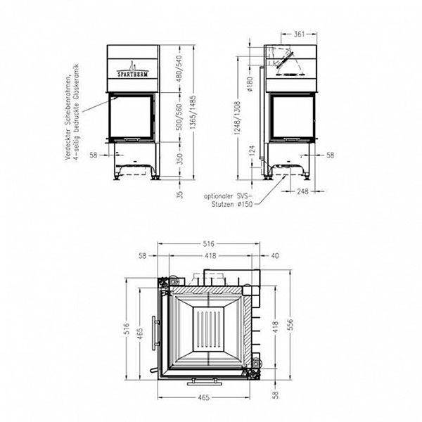 Камінна топка Spartherm Mini 2LRh-4S
