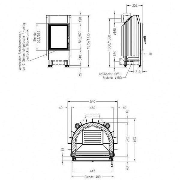 Камінна топка Spartherm mini r1v-4s