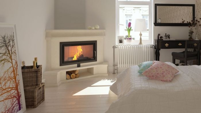 Камінна топка з водяним контуром Defro Home Riva LA Short