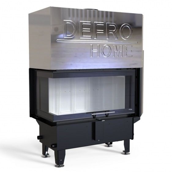 Камінна топка з водяним контуром Defro Home Riva ME BL G Short