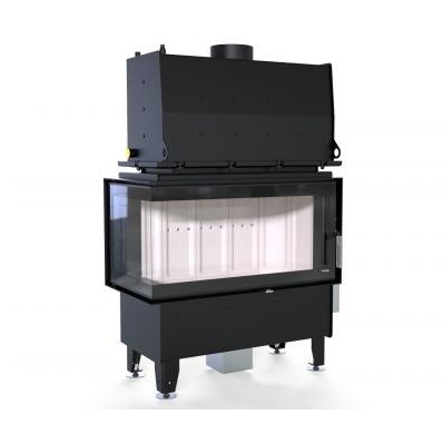 Камінна топка з водяним контуром Defro Home Riva ME BL Short