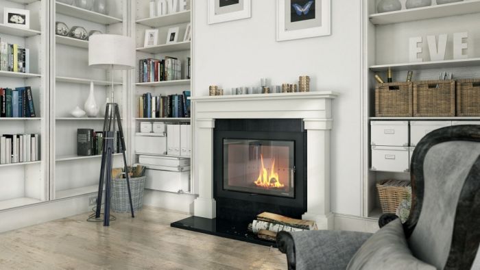 Камінна топка з водяним контуром Defro Home Riva ME Short