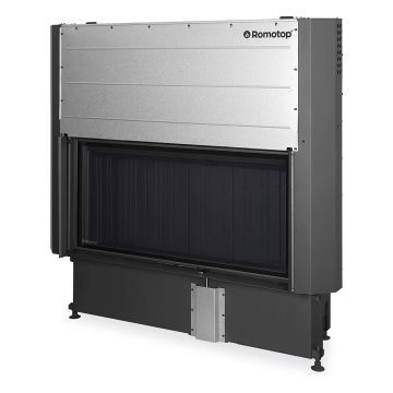 Камінна топка Romotop IMPRESSION 2g L 118.60.01 - топка з подвійним склом та підйомними дверцятами, темний шамот