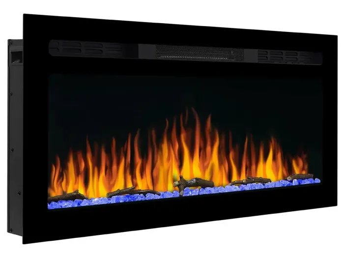 Електрокамін настінний / вбудовуваний ArtiFlame AF37WR з обігрівом і звуком горіння вогню