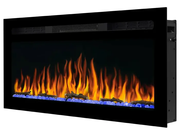 Електрокамін настінний / вбудовуваний ArtiFlame AF37WR з обігрівом і звуком горіння вогню