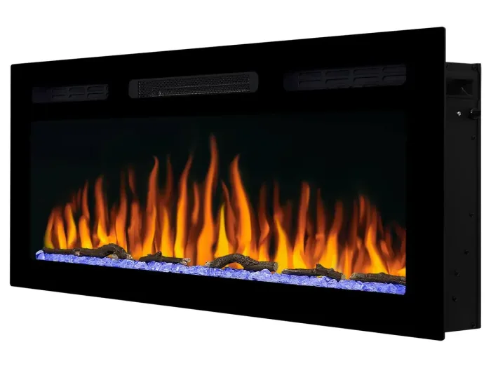 Електрокамін настінний / вбудовуваний ArtiFlame AF40WR з обігрівом і звуком горіння вогню