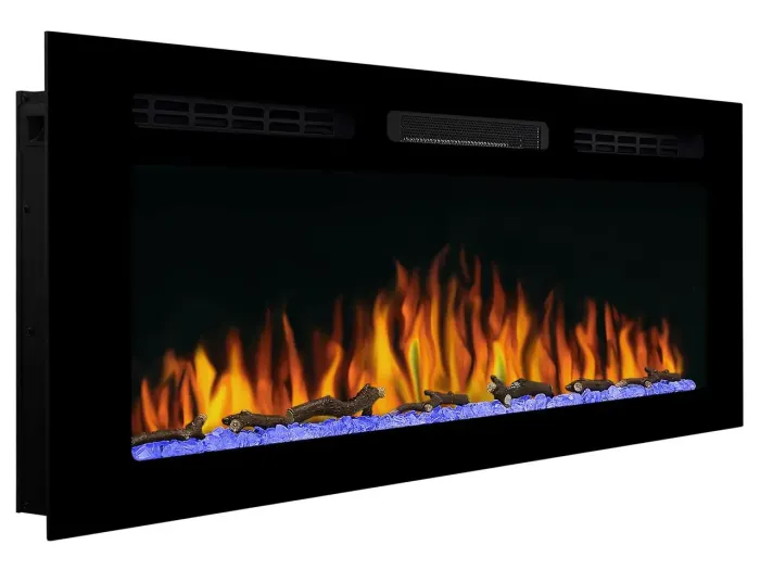 Електрокамін настінний / вбудовуваний ArtiFlame AF50WR з обігрівом і звуком горіння вогню