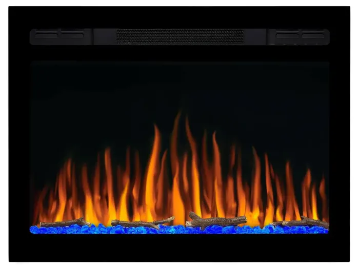 Електрокамін настінний / вбудовуваний ArtiFlame AF27WR з обігрівом і звуком горіння вогню