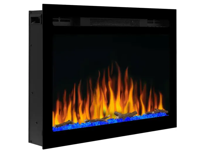 Електрокамін настінний / вбудовуваний ArtiFlame AF27WR з обігрівом і звуком горіння вогню