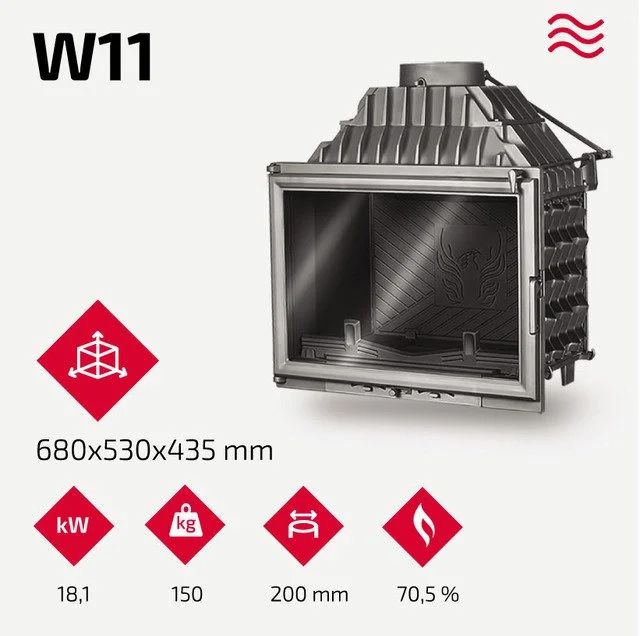Камінна топка KAWMET W11 (18.1 kW)