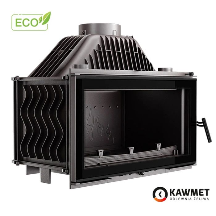 Камінна топка KAWMET W16 Black (13.5 kW) ECO
