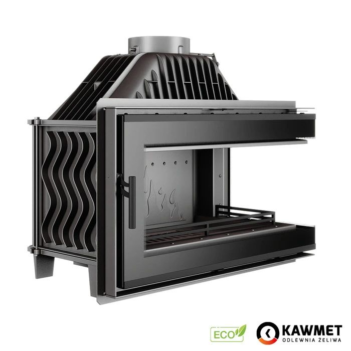 Камінна топка KAWMET W16 PB Black (13.5 kW) ECO