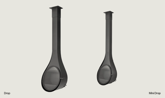 Дизайнерський камін Rocal Drop