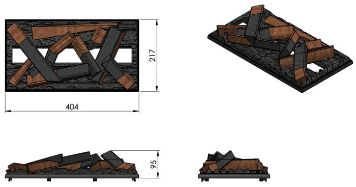 Електрокамін Dimplex Opti-myst Cassette 400 LED LOG