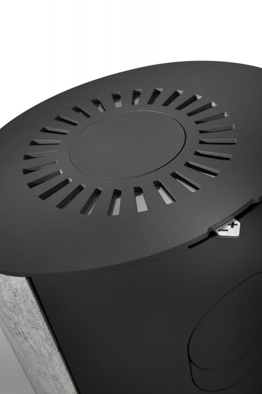 Сталева піч камін Romotop LUGO N 02 AKUM акумуляційна піч-камін - камінь