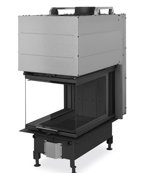 Камінна топка Romotop HEAT U 3g L 50.52.70.25 - тристороння топка для каміна з темним шамотом