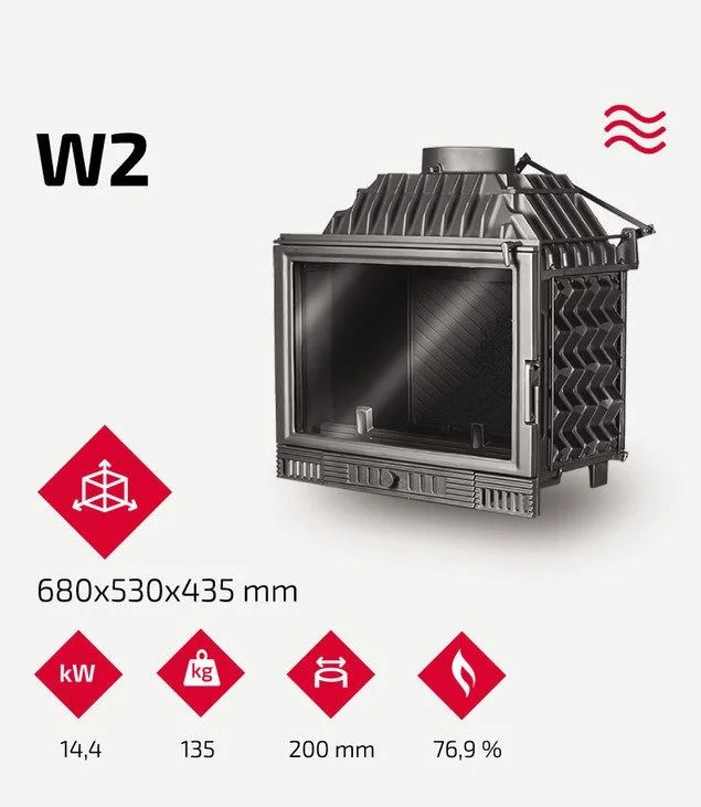 Камінна топка KAWMET W2 (14.4 kW)