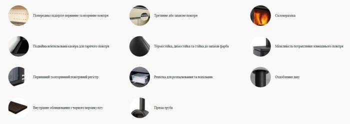 Дизайнерський камін Rocal Angle