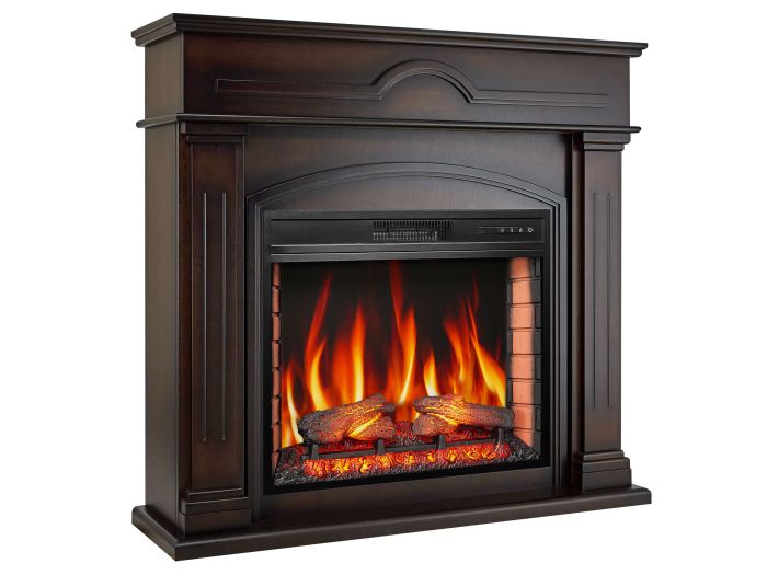 Камінокомплект ArtiFlame DECEMBER AF28S махагон коричневий антик (зі звуком)