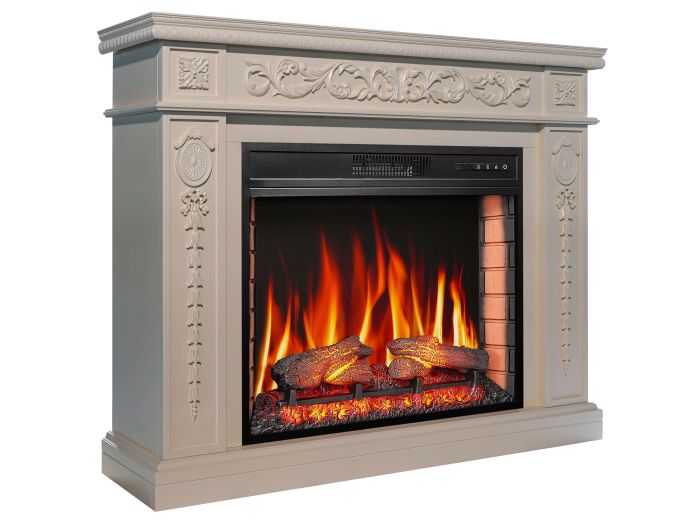 Камінокомплект ArtiFlame DELMONA AF28S слонова кістка (зі звуком)