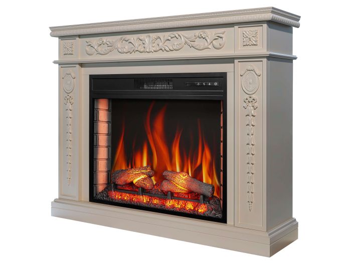 Камінокомплект ArtiFlame DELMONA AF28S слонова кістка (зі звуком)