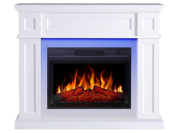 Камінокомплект ArtiFlame Linz AF23S білий з LED підсвічуванням