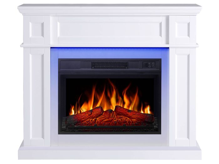 Камінокомплект ArtiFlame Linz AF23S білий з LED підсвічуванням