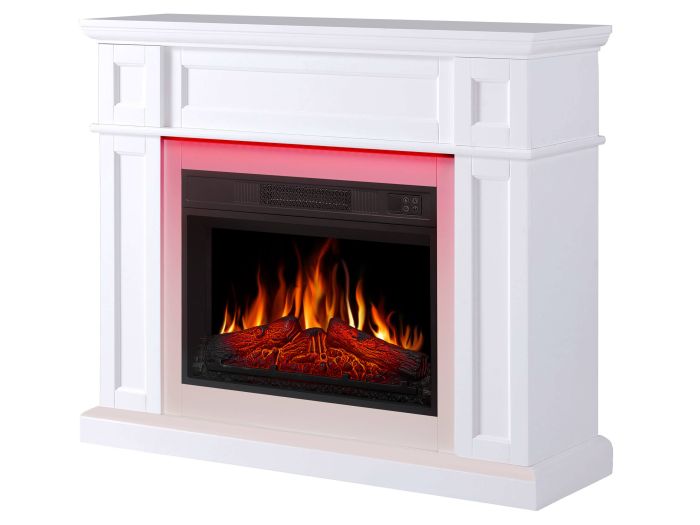 Камінокомплект ArtiFlame Linz AF23S білий з LED підсвічуванням