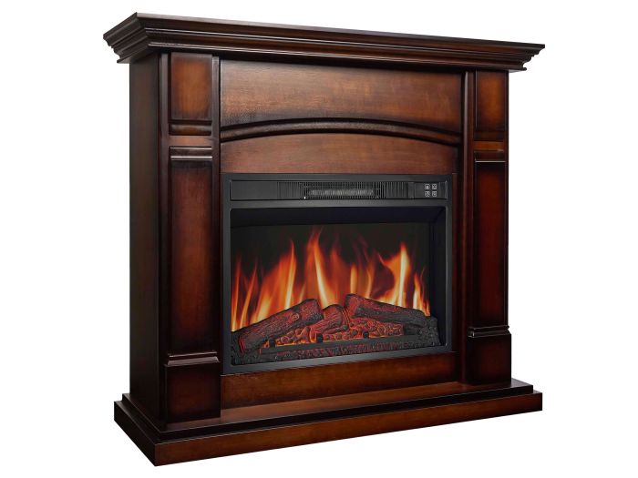 Камінокомплект ArtiFlame MANCHESTER AF23S махагон коричневий антик (зі звуком)