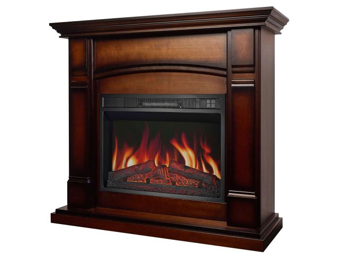 Камінокомплект ArtiFlame MANCHESTER AF23S махагон коричневий антик (зі звуком)