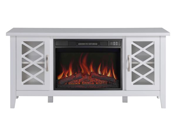 Камінокомплект ArtiFlame Odessa AF23S білий з обігрівом і звуком горіння вогню