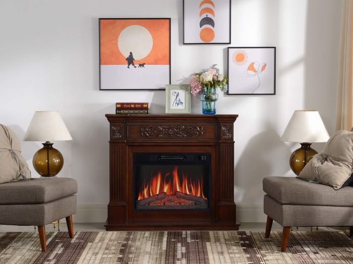 Камінокомплект ArtiFlame Toscana AF23S russet з обігрівом і звуком горіння вогню