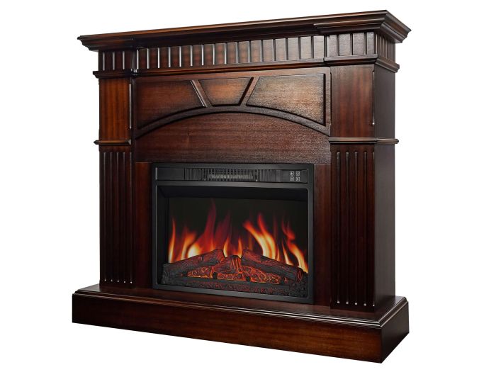 Камінокомплект ArtiFlame YORK AF23S махагон коричневий антик (зі звуком)