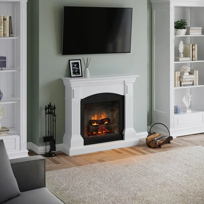 Камінокомплект TAGU MAGNA PowerFlame 2 білий зі звуком